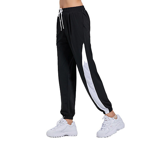 

Women's Sweatpants Jogger Pants Side-Stripe Drawstring Pocket Stripes Sport Athleisure Pants / Trousers Pants Bottoms Moisture Wicking Quick Dry Breathable Soft Comfortable Everyday Use Casual Daily