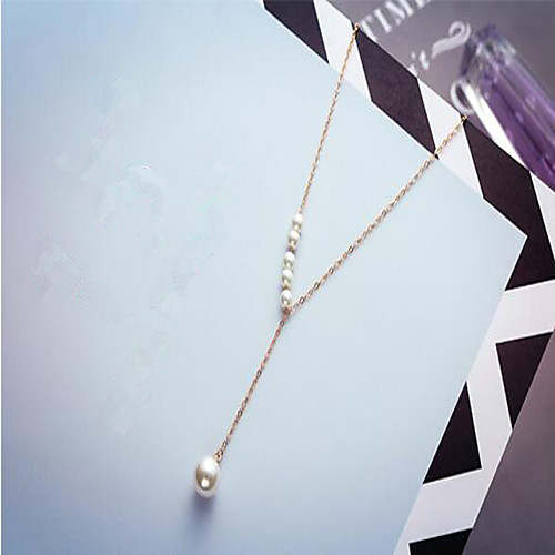 

Women's Pearl Pendant Necklace Flower Fashion S925 Sterling Silver Rose Gold 455 cm Necklace Jewelry 1pc For Anniversary Party Evening Birthday Party Festival