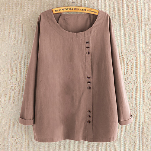 

Women's Plus Size Plain T shirt Large Size Round Neck Short Sleeve Tops XL 2XL 3XL Big Size