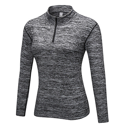 

women's pullover slim fit 1/4 zip fleece lined yoga workout sweatshirt