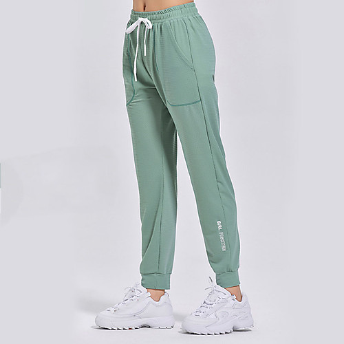 

Women's Sweatpants Jogger Pants Drawstring Pocket Nylon Spandex Letter & Number Sport Athleisure Pants / Trousers Pants Bottoms Moisture Wicking Quick Dry Breathable Soft Comfortable Everyday Use