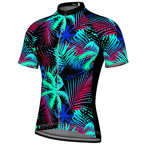 

21Grams Men's Short Sleeve Cycling Jersey Spandex Black Bike Top Mountain Bike MTB Road Bike Cycling Breathable Quick Dry Sports Clothing Apparel / Athleisure