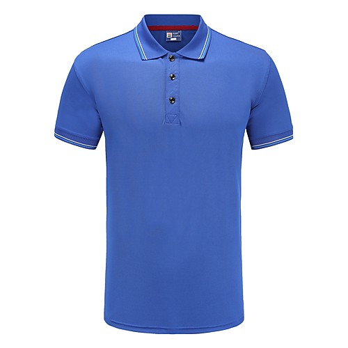 

Men's Polo non-printing Solid Color Button-Down Short Sleeve Casual Tops Simple Lightweight Casual Breathable White Black Red