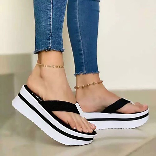 

Women's Sandals Flat Heel Round Toe PU Solid Colored Light Brown Black Pink