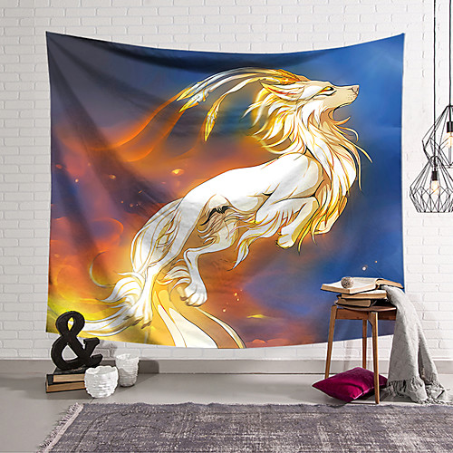 

Wall Tapestry Art Decor Blanket Curtain Hanging Home Bedroom Living Room Decoration Polyester Wolf