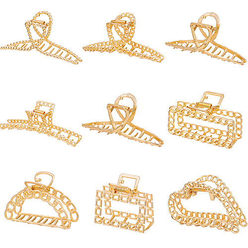 

hair clip minimalist style geometric metal catch clip ponytail clip hairpin adult bath hair catch hairpin