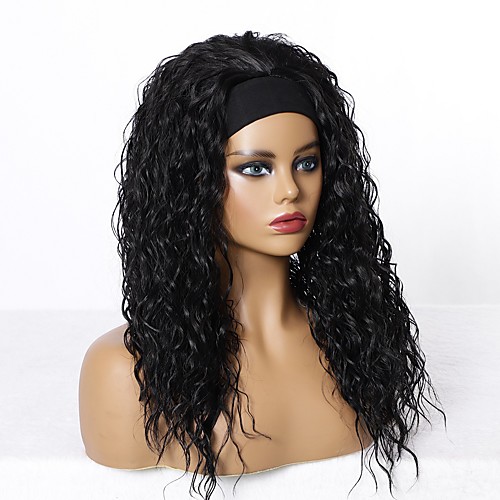 

a generation of european and american wigs for ladies long curly hair with headgear, factory straight hair