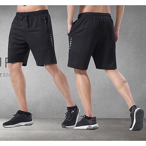 

Men's Running Shorts Athletic Bottoms Drawstring Pocket Fitness Gym Workout Running Jogging Exercise Breathable Quick Dry Moisture Wicking Plus Size Sport Dark Grey Black BlackGray Gray / Stretchy