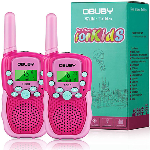 

Walkie Talkies for Kids, 22 Channels 2 Way Radio Kid Toy Gift 3 KMs Long Range with Backlit LCD Flashlight Best Gifts Toys for Boys and Girls to Outside Adventure