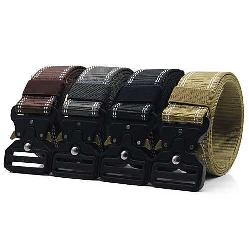 

Belt Men's Military Tactical Belt Wearable Breathable Protective for Solid Colored Nylon Fall Spring Summer