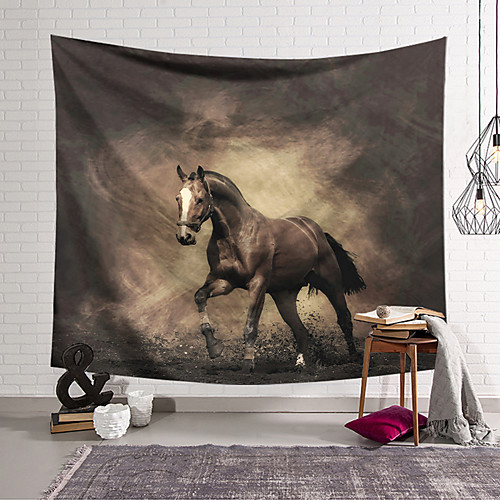 

Wall Tapestry Art Decor Blanket Curtain Hanging Home Bedroom Living Room Decoration Polyester Hourse