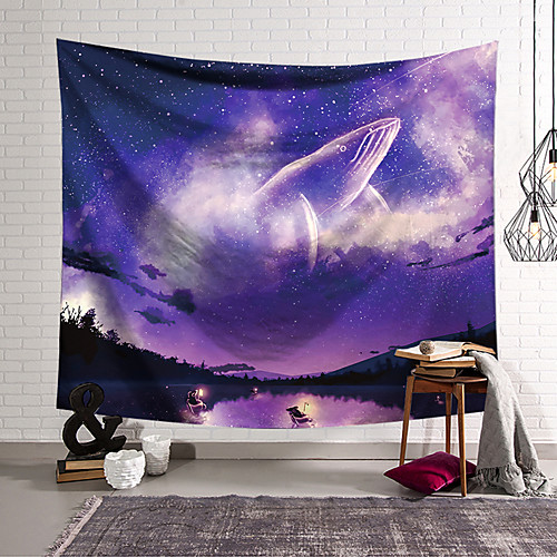 

Wall Tapestry Art Decor Blanket Curtain Hanging Home Bedroom Living Room Decoration Polyester Whale