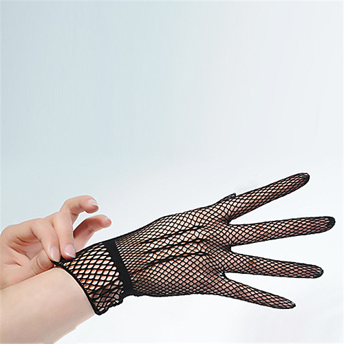 

Lace / Synthetic Wrist Length Glove Gloves / Cute With Black-redCubanHee