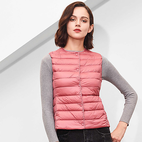 

Women's Hiking Down Jacket Hiking Vest / Gilet Winter Outdoor Quick Dry Lightweight Breathable Sweat wicking Winter Jacket Top Fishing Climbing Running Navy Wine Cream Pink ArmyGreen / Sleeveless