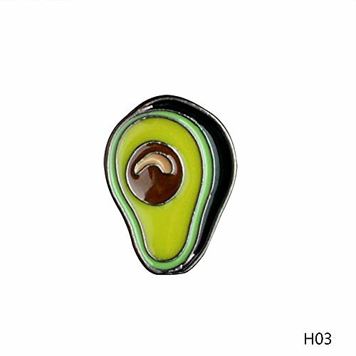 

lessonmart cartoon animal & plant cute monkey peach avocado blueberry metal brooch pins diy button pin denim jacket pin badge gift jewelry