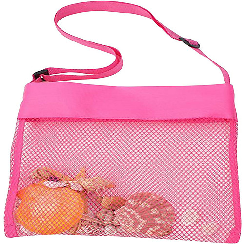 

Beach Toys Shell Bags Beach Bag for Kids Colorful Mesh Beach Bags Kids Seashell Mesh Bag for Kids Storage Shell Fruit Vegetable Or Toys Market Grocery Picnic Tote 1pc