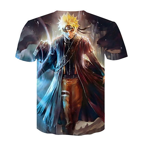 

Inspired by Naruto Naruto Uzumaki Cosplay Costume T-shirt Terylene 3D Printing T-shirt For Women's / Men's