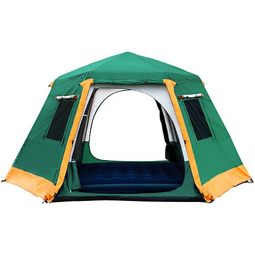 

Shamocamel 7 person Screen Tent Screen House Outdoor Windproof Rain Waterproof Double Layered Automatic Dome Camping Tent >3000 mm for Camping / Hiking / Caving Terylene Aluminium alloy 368368190