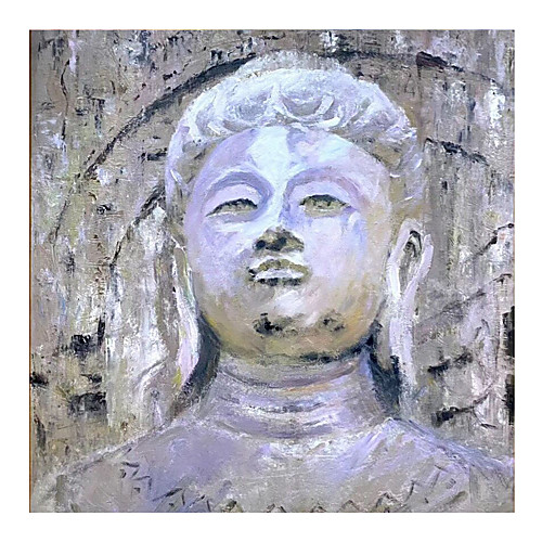 

IARTS Hand Painted Living Buddha Oil Painting with Stretched Frame For Home Decoration