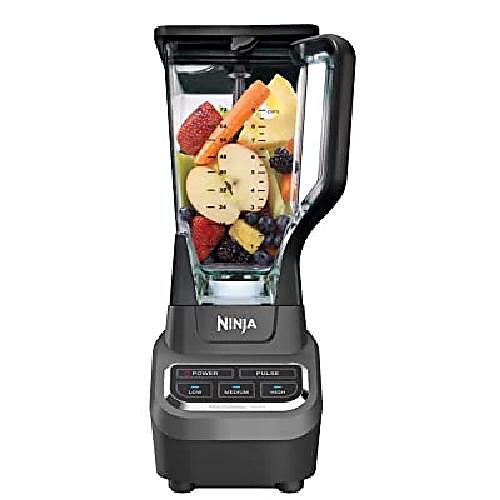 

ninja professional 72 oz worktop mixer with 1000 watt base and total crushing technology for smoothies, ice and frozen fruit (bl610), black