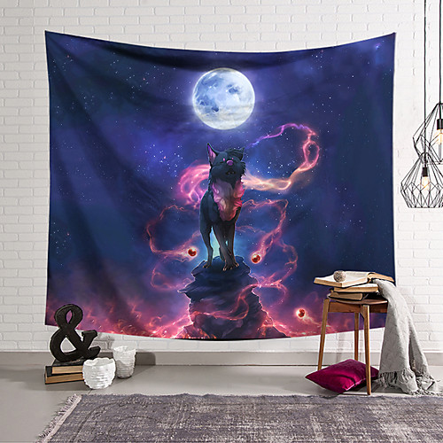 

Wall Tapestry Art Decor Blanket Curtain Hanging Home Bedroom Living Room Decoration Polyester Wolf