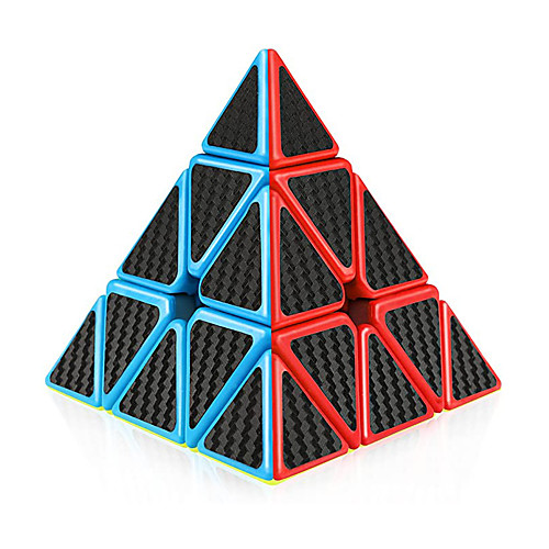 

QiYi Pyramid Cube Carbon Fiber Pyramid 3x3 Speed Cube Triangle Cube Puzzle
