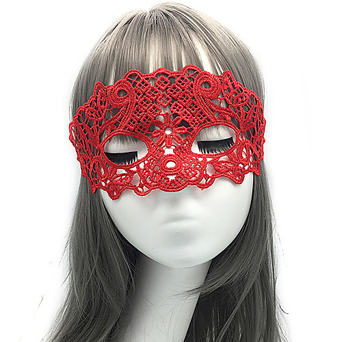 

Goddess / Sexy Lady Halloween Props Adults' Halloween / Christmas Women's White / Black / Red Lace / Tactel Cosplay Accessories Masquerade Costumes / Eye Mask