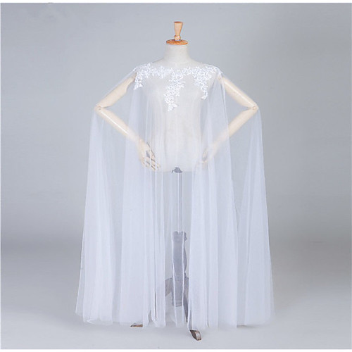

Sleeveless Elegant / Bridal Organza Wedding / Party / Evening Women's Wrap With Appliques