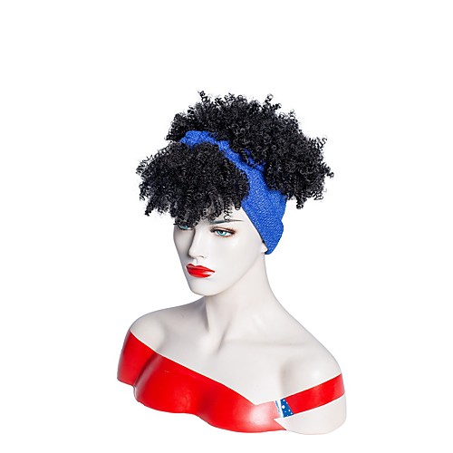 

cross-border new european and american wigs new african wigs women fashion fluffy small curly hair wig turban wigs