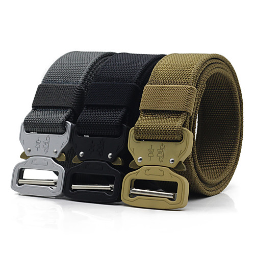 

Belt Men's Military Tactical Belt Wearable Breathable Protective for Solid Colored Nylon Fall Spring Summer