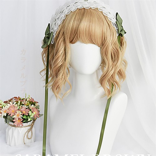 

Yellow Lolita Lolita Wig 35 inch Cosplay Wigs Other Wig Halloween Wigs