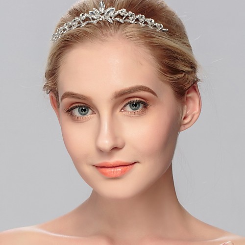 

Wedding Bridal Crystal Headpiece with Crystal 1 Piece Wedding / Special Occasion Headpiece