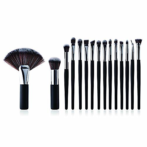 

15pcs makeup brushes set professional cosmetic eyeshadow eyeliner foundation powder concealers comestic brushes(silver)