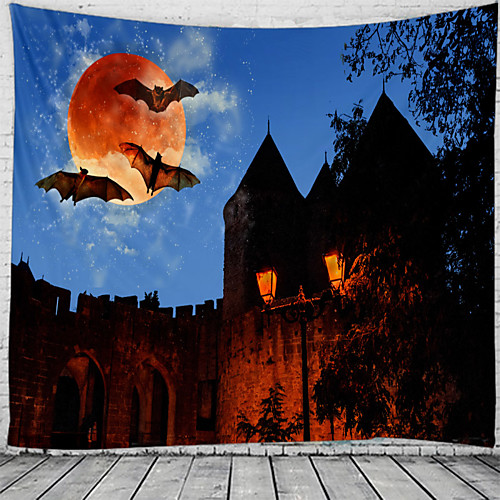 

Night View Wall Tapestry Art Decor Blanket Curtain Hanging Home Bedroom Living Room Decoration Beautiful View From The Window