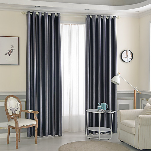 

Two Panel Modern Minimalist Style High Blackout Curtains Living Room Bedroom Dining Room Children's Room Full Blackout Curtains