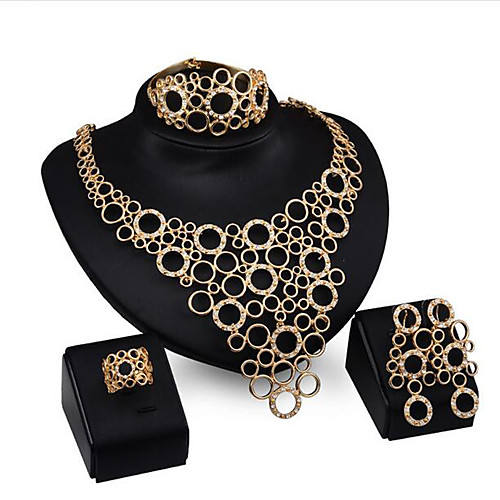 

Women's Jewelry Set Bridal Jewelry Sets Tassel Fringe Precious Fashion Gold Plated Earrings Jewelry Gold For Christmas Wedding Party Evening Gift Formal 1 set