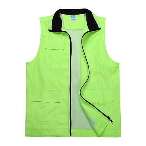 

Women's Hiking Vest / Gilet Fishing Vest Sleeveless Vest / Gilet Jacket Top Outdoor Lightweight Breathable Quick Dry Sweat wicking Autumn / Fall Spring fluorescent green orange Hole blue Hunting
