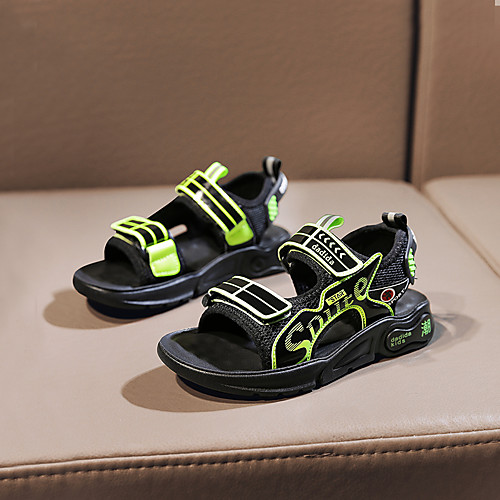 

Boys' Sandals Comfort PU Big Kids(7years ) Daily Water Shoes Walking Shoes Blue Green Summer