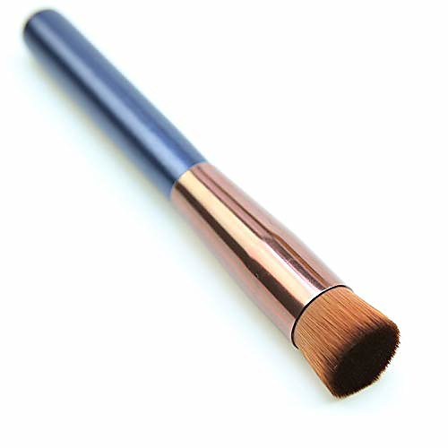 

mjchzs ash foundation brush flat head oblique head wooden handle liquid foundation makeup brush bb cream concealer (color : a)