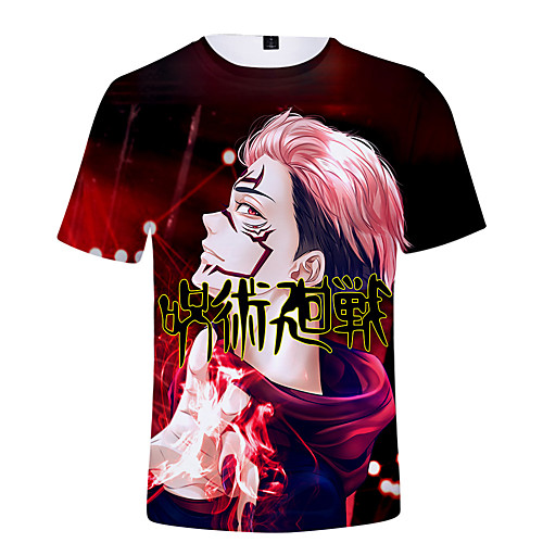 

Inspired by Jujutsu Kaisen Cosplay Cosplay Costume T-shirt Terylene 3D Printing T-shirt For Women's / Men's