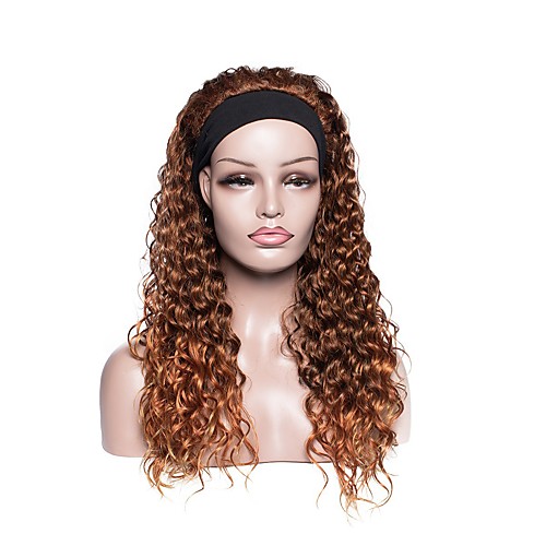 

european and american women's headscarf wigs long curly chemical fiber headgear cross-border source manufacturers wholesale