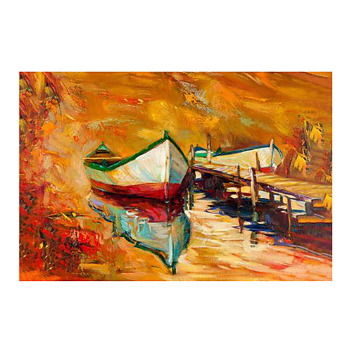 

IARTSℜHand Painted Pull in Oil Painting with Stretched Frame For Home Decoration