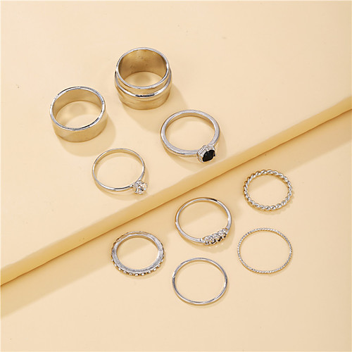 

nine-piece ring combination trendy hip-hop index finger ring joint ring
