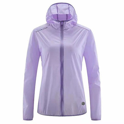 

Women's Men's Hiking Jacket Outdoor Solid Color Waterproof Breathable Soft UPF50 Top Fishing Beach Camping / Hiking / Caving White Black Purple Yellow Blue
