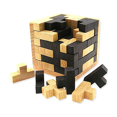 

3D Wooden Puzzle Magic Cube Brain Teaser Toy for Kids and Adults Logic Disassembly and Assembly Intelligence Game Puzzles Educational Toy