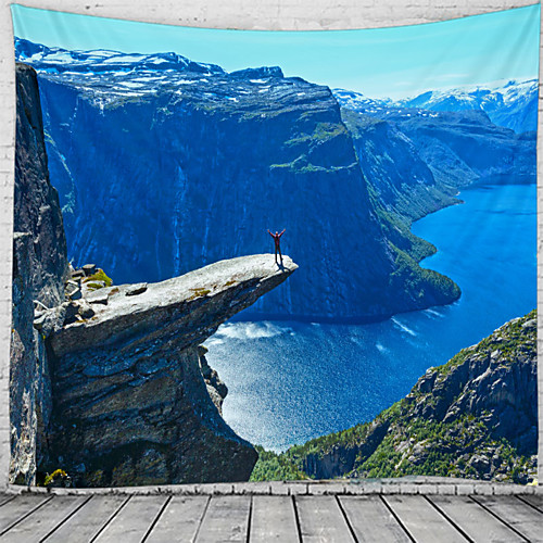 

Unique Scenery Wall Tapestry Art Decor Blanket Curtain Hanging Home Bedroom Living Room Decoration Beautiful View From The Window