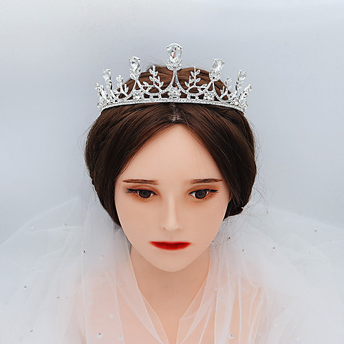 

Retro Wedding Alloy Headpiece with Rhinestone 1 Piece Wedding / Special Occasion Headpiece