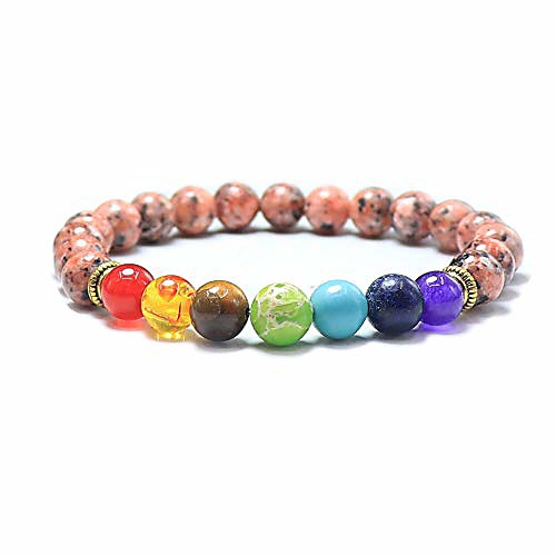 

ksqs 7 chakra yoga balance bracelet healing meditation religious colorful precious natural stones bangle for women&man