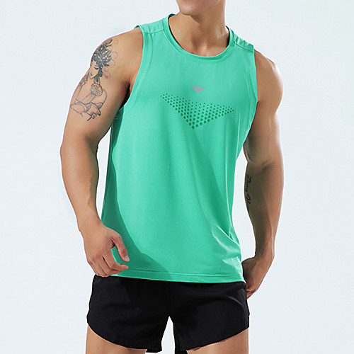 

Men's Tank Top Tee / T-shirt X Crew Neck Spandex Letter & Number Sport Athleisure Top Sleeveless Breathable Quick Dry Moisture Wicking Soft Comfortable Exercise & Fitness Running Everyday Use Casual