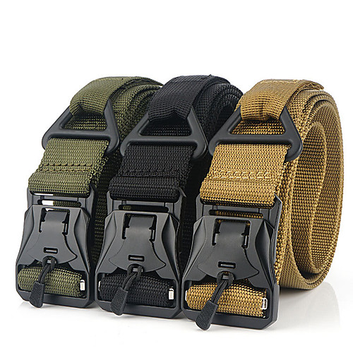 

Belt Men's Military Tactical Belt Wearable Breathable Quick Release for Solid Colored Nylon Fall Spring Summer